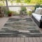 Homeroots 8' X 10' Charcoal Copper And Ivory Abstract Washable Indoor Outdoor Area Rug 612488 - alternate 8