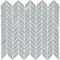 Daltile Starcastle 2'' Leaf Glass Wall and Floor Mosaic, 15PK SC77LEAFMSMT - alternate 1