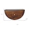 Homeroots 18" Chestnut Solid Wood One Drawer Half Moon Floating Nightstand 653844 - alternate 6