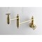 Kingston Brass Wall Mount Pot Filler Faucet, Brushed Brass KS3107CG - alternate 6