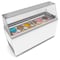Koolmore 70 in. 12 Tub Ice Cream Dipping Cabinet Display Freezer with Sliding Glass Door and Sneeze Guard KM-ICD-71SD-FG - alternate 8
