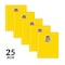 C-Line Products 8-1/2" x 11" Yellow Two-Pocket Heavyweight Poly Portfolio Folder with Prongs, 25EA/BX, 6BX/CT 33966-BX - alternate 5