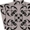 Homeroots 8" X 8" Black And White Orchid Peel And Stick Removable Tiles 390782 - alternate 4