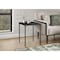 Monarch Specialties Accent Table 22"H, Side Table, Nightstand, Square, Black Laminate, Black Metal, Modern I 3827 - alternate 3