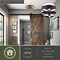 Vaxcel Santa Fe Rustic Wagon Wheel Semi-Flush Mount Ceiling Light, Matte Black, 4-Light C0373 - alternate 6