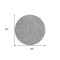 Homeroots 8' Gray Black And Ivory Round Geometric Washable Indoor Outdoor Area Rug 596742 - alternate 6