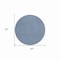 Homeroots 8' Blue And Sky Blue Round Floral Washable Indoor Outdoor Area Rug 610644 - alternate 6