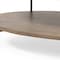 Homeroots 48" Brown and Black Genuine Marble and Metal Oval Coffee Table With Shelf 376280 - alternate 6