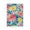Homeroots 5' X 8' Blush And Pink Floral Washable Indoor Outdoor Area Rug 610974 - alternate 8