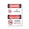 Signmission Safety Sign, OSHA Danger, 10" Height, No Swimming Bilingual OS-DS-D-710-VV-1709 - alternate 1