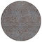 Homeroots 8' Brown And Light Blue Round Abstract Washable Indoor Outdoor Area Rug 599792 - alternate 5