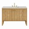 James Martin Vanities 48" S Vanity, Light Natural Oak w/Eternal Jasmine Pearl Top w/FreePower Wireless Charger 435-V48-LNO-FEJP - alternate 1