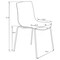 Leisuremod Astor Water Ripple Design Dining Chair, Transparent Red, 2PK AC20TR2 - alternate 9