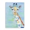 Homeroots 32" x 24" Pastel Patchwork Giraffe Canvas Wall Art 398909 - alternate 1