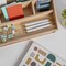 Martha Stewart Weston Stackable Light Natural Paulownia Wood Boxes W/ Drawers, Office Desktop Organizers, Set of 3 LY-E115118-3-NAT-MS - alternate 9