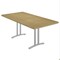 Correll Rectangle Modern Design Conference Table, 72 in W, Particleboard Top, Fusion Maple CC3672R-16-14-16 - alternate 1