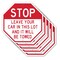 Signmission Stop Leave Your Car in This Lot and, 10 inch X 10 inch, Aluminum Metal Signs, 5PK OC-A-5Pack-10-320 - alternate 1