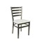 Bfm Seating Lima Ladder Back Chair - Antique Wash Relic Seat - Steel Frame - Clear Coat Finish 2160CAWR-CL - alternate 1