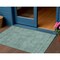 Homeroots 3' X 5' Teal Blue Geometric Washable Indoor Outdoor Area Rug 607506 - alternate 1