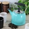 Martha Stewart Everyday Lily Pond 2.2 Quart Stainless Steel Tea Kettle in Teal 137139.01 - alternate 4