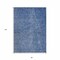 Homeroots 8' X 10' Navy Blue Gray And Ivory Abstract Washable Indoor Outdoor Area Rug 597031 - alternate 8