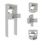 Homeroots Set Of Two White Wood Freestanding Bathroom Vanity With Silver Sink, 2PK 546360 - alternate 7
