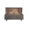 Homeroots 46in Brown And Black Solid Wood Entryway Bench with Flip Top 489213 - alternate 8