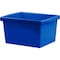 Storex Storage Bin, Polypropylene, Blue, 3 PK 61451U06C - alternate 1
