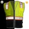 Dome75 Hi-Vis Safety Vest SM/MD Class ANSI/ISEA 107-2020 Class 2 , Zipper 6 Pockets, 2 Mic Tab DV2125 - alternate 6