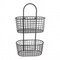 Homeroots Black Metal Wire Hanging Storage 399690 - alternate 4