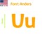 Aacc Self-Adhesive Vinyl Letter: U, Scale: 10 in. Color: Orange Font: Anders by, 4PK AACC-Anders-UU-Orange-I10x4 - alternate 1