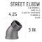 B & K Street Elbow 45 2" Blk 501539 - alternate 5