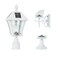 Gama Sonic Baytown Bulb Solar Lamp, Wall/Pier/3 in. Fitter Mounts, White 106B50233 - alternate 1
