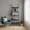 Homeroots 72" Black Metal and Wood Five Tier Bookcase 489800 - alternate 8