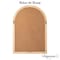 Uniquewise Set of 2 Arched Large 39.37 x 27.56 in Window Metal Mirror, Windowpane Shaped Decoration QI004670.2 - alternate 9