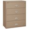 Fireking 4 Drawer, 1 Hr Fire & Impact Rated, 44" Wide Lateral Taupe 4-4422-CTA - alternate 1
