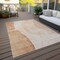 Homeroots 8' X 10' Terra Cotta Orange And Copper Abstract Washable Indoor Outdoor Area Rug 582047 - alternate 4