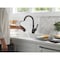 Delta Leland Single Handle Pull-Down Kitchen Faucet With ShieldSpray Technology 9178-BL-DST - alternate 6
