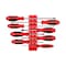 Tekton Phillips Screwdriver Set with Red Modular Organizers - 4, 8 Inch Shanks, 8-Piece (#0 - #4) DWP90103 - alternate 1