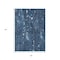Homeroots 3' X 5' Blue And Ivory Abstract Washable Indoor Outdoor Area Rug 631161 - alternate 7