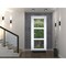Vdomdoors Front Exterior Prehung FiberGlass Door Clear Glass See-through / Manux 8555 White Silk Clear Glass MANUX8555EXD-WS-W30 x H80-RH - alternate 4