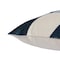 Homeroots 24" Ivory and Blue Geometric Cotton Blend Throw Pillow  With Embroidery 549427 - alternate 8