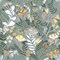 A-Street Prints Brittsommar Slate Woodland Floral Wallpaper 4143-22008 - alternate 1