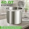 Nutrichef Stainless Steel Cookware Stockpot, 40 Quart Heavy Duty Induction Soup Pot With Stainless Steel Lid NCSPT40Q - alternate 4