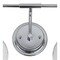 Jonathan Y Shirley 24" 3-Light Farmhouse Industrial Metal LED Vanity Light w/ Seeded Glass Globe Shades, Chrome JYL7405A - alternate 10