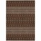 Homeroots 3' X 5' Chocolate Taupe And Copper Tribal Washable Indoor Outdoor Area Rug 582554 - alternate 9