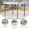 Flash Furniture Paige 24x24 Kid's Granite White Plastic Folding Table with Locking Legs RB-2424-KID-WH-GG - alternate 9