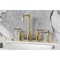 Kingston Brass Bridge Kitchen Faucet with Brass Sprayer, Brushed Brass KS8287CMLBS - alternate 5