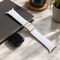 Elegani Rubber Band Compatible with Apple Watch 44mm, White, Silver, Black, Rose Gold, Yellow Gold Buckle SFRBQR-WHT-44 - alternate 3