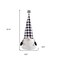 Homeroots 27" Black And White Felt And Faux Fur Gnome Adjustable Height Tree Topper 480629 - alternate 6
